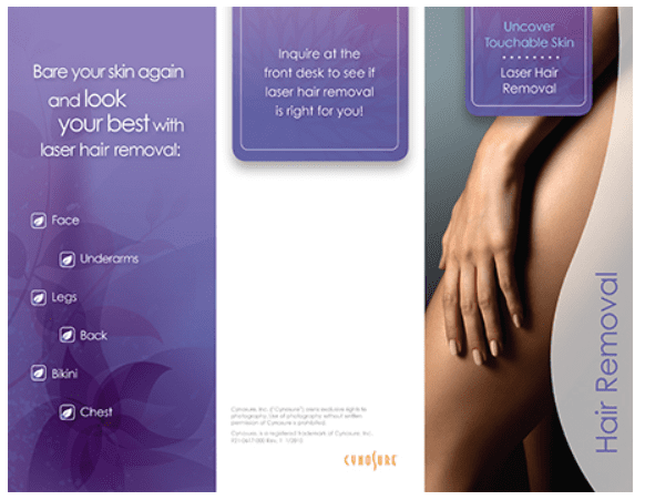 Laser Hair Removal with Apogee Elite™ brochure cover